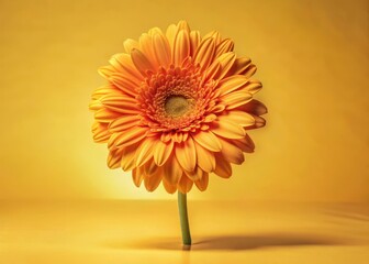Resurrected flower blooming in darkness