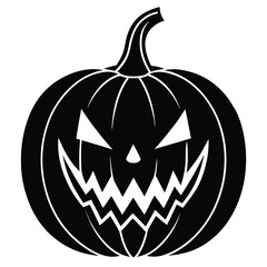 halloween pumpkin isolated on white