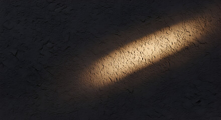 Abstract Light Beam on Dark Textured Surface Photography