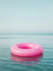 Floatation Tube in Blue Water