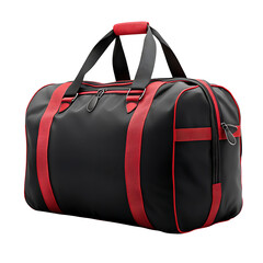 Gym sports bag isolated on a transparent background