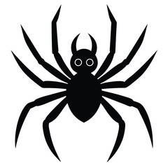 black spider vector illustration
