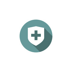 Fototapeta premium Medical Shield Healthcare Protection and Security Icon
