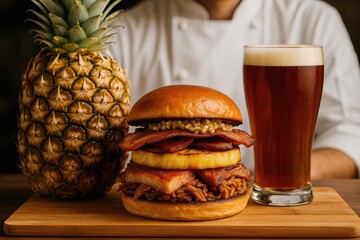 Sweet and Savory: Pineapple and Bacon with Amber Ale