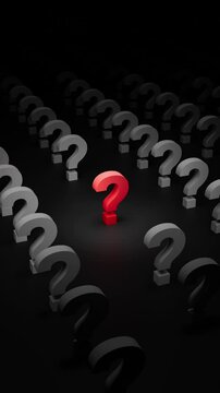 Unique Question &ndash; Red Question Mark Highlight