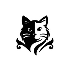 Fototapeta premium vector illustration of a cat