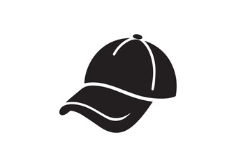 A cap Silhouette Black Vector Illustration