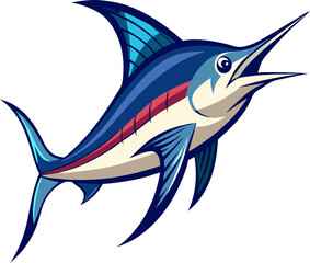 vector illustration of Swordfish