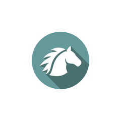 Elegant Horse Head Logo Design Equestrian Icon, Minimalist Style