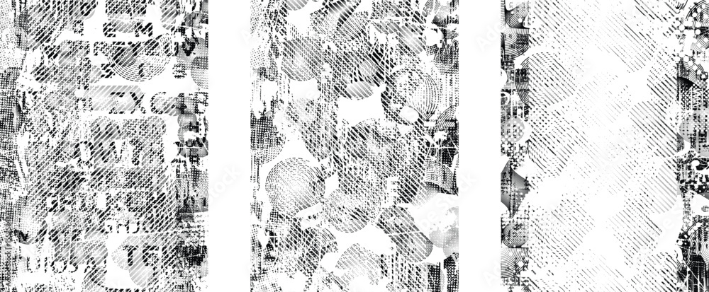 Poster grunge urban backgrounds set.texture vector.dust overlay distress grain ,simply place illustration o