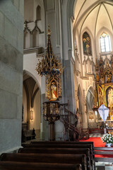 Kraków architektura wnętrze kościoła 