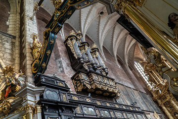 Kraków architektura wnętrze kościoła 