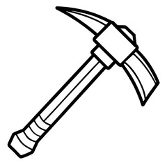 Industrial Hammer Line Sketch Art