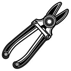 Industrial Rivet Gun Monoline Artwork