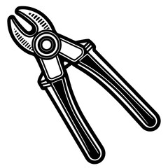 Industrial Rivet Gun Monoline Artwork