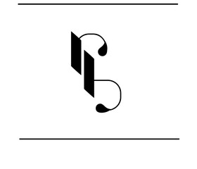 RB Script Logo – Interwoven R and B Letters in Calligraphy Style