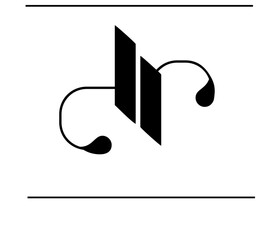 DR Initials Logo – Sophisticated D and R Calligraphy Design