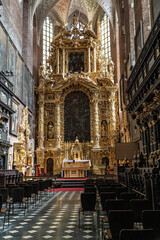 Kraków architektura wnętrze kościoła 