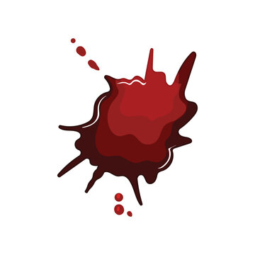 evidence blood stain cartoon vector illustration