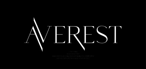 Modern luxury beauty font alphabet logo. Typography beautiful minimal elegant serif fonts fashion wedding vintage retro logos. vector illustration