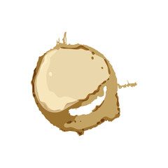 removal coffee stain cartoon vector illustration