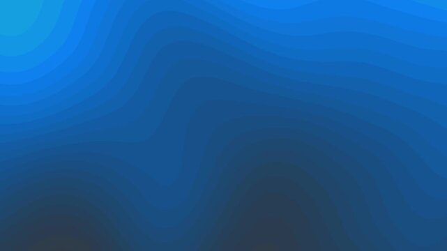 Abstract background wave curve paper cut flowing gradient light blue to dark blue