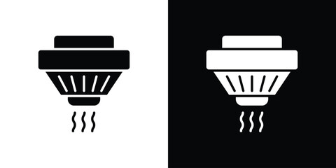 Smoke detector icon vector, Symbol, logo illustrations