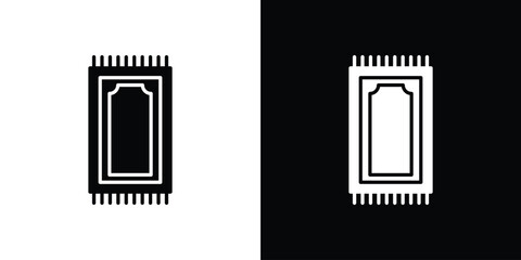 Rugs icon Vector illustration in solid and black and white. EPS10