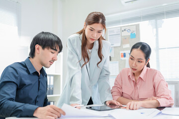 business meeting brainstorm In a fast-evolving tech driven workspace, business leaders engage in an...