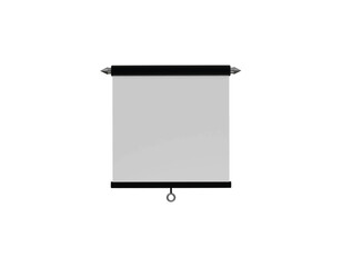 projector screen icon 3d illustration render