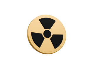 nuclear icon 3d illustration render