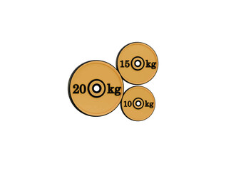weight plates icon 3d illustration render