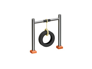tire swing icon 3d illustration render