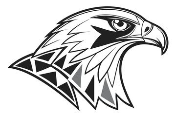 Obraz premium -a-sleek-logo-featuring-a-stylized-falcon--created