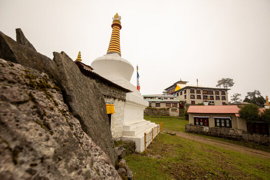 Tengboche Monastery in Nepal amidst the Everest region