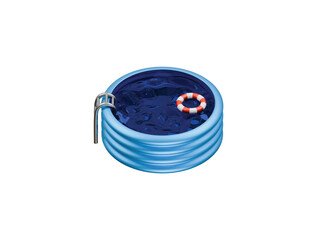 kids pool icon 3d illustration render