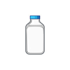 environment milk bottle plastic cartoon vector illustration
