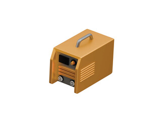 welding machine icon 3d illustration render