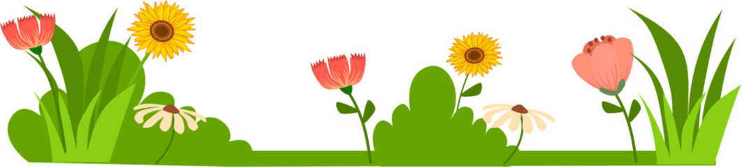 yard flower background