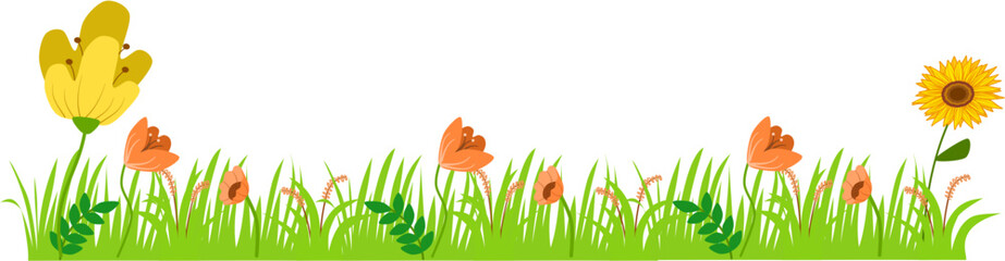 yard flower background