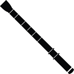 Classical Woodwind Instrument With Finger Holes and Keys	