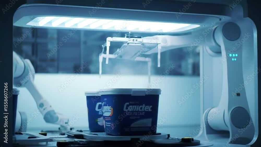 Poster innovative packaging return system utilizes automation to collect and sanitize containers for effici
