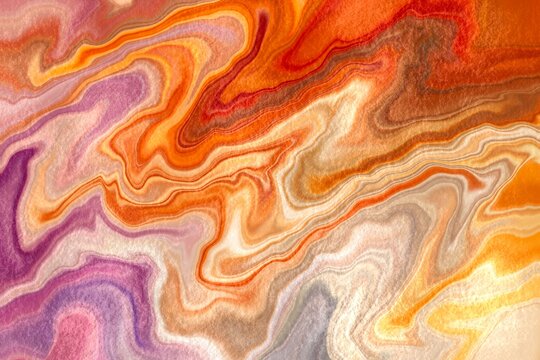 Vivid swirls and waves in a colorful abstract design