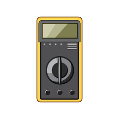 Fototapeta premium power watt meter cartoon vector illustration