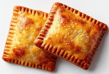 Golden sugary pastry squares with flaky crust and glossy surface, perfect treat for dessert lovers and snack enthusiasts