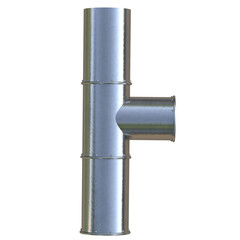 Equal tee pipe metal