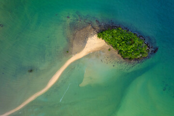 Aerial view of Koh Yao Noi island in Thailand