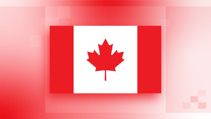 Canadian flag with abstract background for Canada's independence day on 1st July.