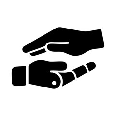 Fototapeta premium Human and AI hands forming shield, symbol of safety, care, and ethical protection