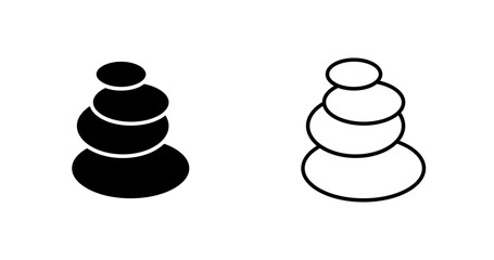 Hot Stones Vector Icon